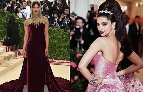 മെറ്റ്‌ ​ഗാല ഫാഷൻ വേദിയിൽ പ്രിയങ്ക ചോപ്ര, ദീപിക പദുക്കോൺ/ ചിത്രം ഇൻസ്റ്റാ​ഗ്രാം