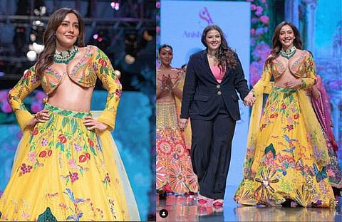 നേഹ ശര്‍മ, അനിത ഷെട്ടി ബോംബെ ഫാഷന്‍ വീക്കില്‍/ ചിത്രം ഇൻസ്റ്റാ​ഗ്രം