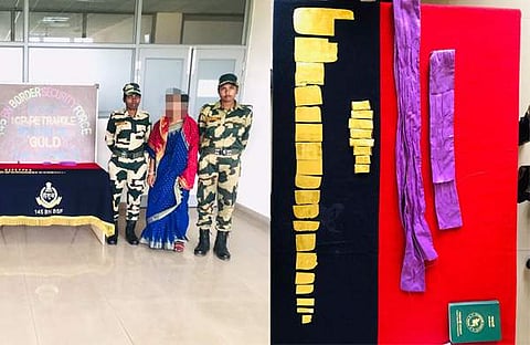 മണിക ദർ, പിടിച്ചെടുത്ത സ്വർണം/ ചിത്രം ട്വിറ്റർ