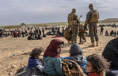 2019ലെ സൈനിക നീക്കത്തില്‍ ഐഎസ് മേഖലയില്‍ നിന്ന് പ്രദേശവാസികളെ ഒഴിപ്പിക്കുന്നു/എഎഫ്പി ഫയല്‍