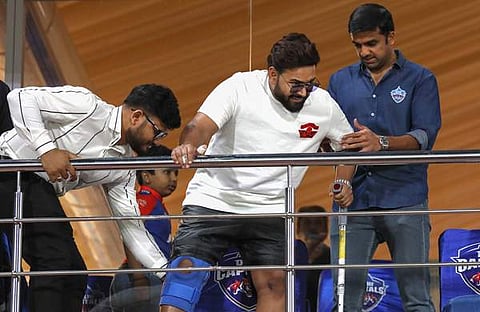 ഋഷഭ് പന്ത് കളികാണാന്‍ എത്തിയപ്പോള്‍/പിടിഐ