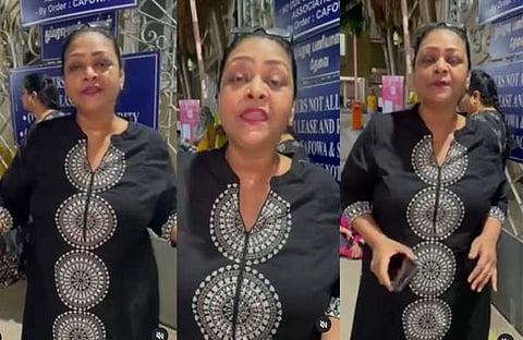 പ്രതിഷേധത്തിൽ പങ്കെടുത്ത് ഷക്കീല/ ചിത്രം ഇൻസ്റ്റാഗ്രാം വിഡിയോ