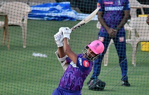 യശസ്വി ജയ്സ്വാൾ പരിശീലനത്തിൽ/ പിടിഐ