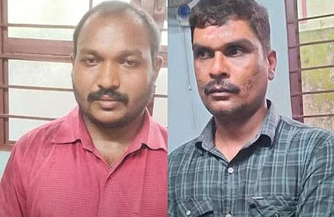 അറസ്റ്റിലായ പ്രതികൾ/ ടിവി ദൃശ്യം