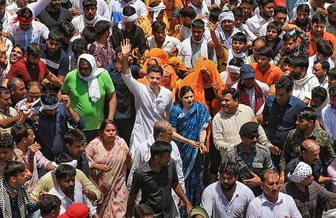 സച്ചിന്‍ പൈലറ്റ് പദയാത്രയില്‍/ പിടിഐ