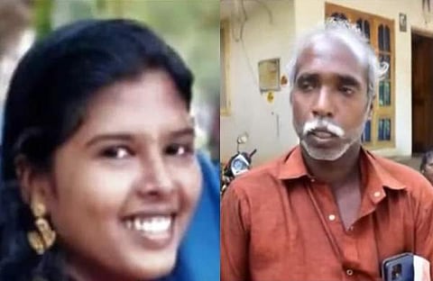 മരിച്ച അഞ്ജു, പിതാവ് പ്രമോദ്/ ടിവി ദൃശ്യം