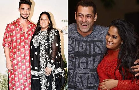 അർപിതയും ഭർത്താവ് ആയുഷ് ശർമയും, അർപിത ഷാരുഖ് ഖാനൊപ്പം/ ചിത്രം; ഇൻസ്റ്റ​ഗ്രാം