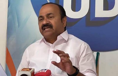 വി ഡി സതീശന്‍റെ വാർത്താസമ്മേളനത്തിൽ നിന്ന്