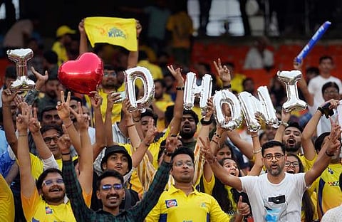 ​ഐപിഎൽ ഫൈനൽ കാണാനെത്തിയ ചെന്നൈ ആരാധകർ/ ചിത്രം: പിടിഐ