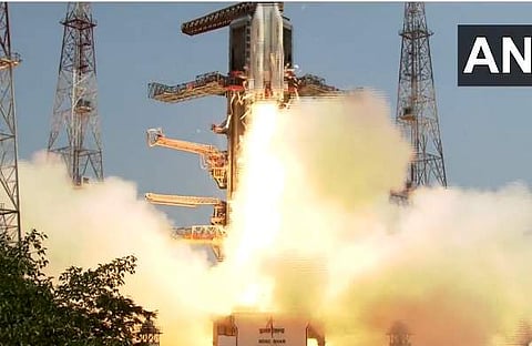 ജിഎസ്എൽവി മാർക്- 2 റോക്കറ്റ് കുതിച്ചുയരുന്ന ദൃശ്യം, എഎൻഐ