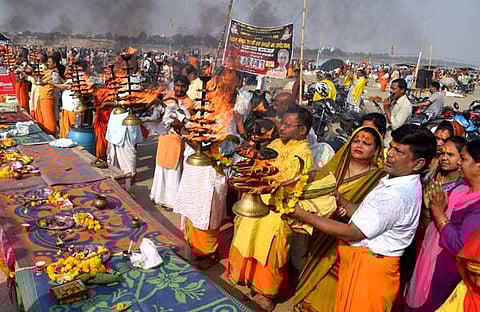 ‌ഹിന്ദുമത വിശ്വാസമനുസരിച്ച്, ജ്യേഷ്ഠ ശുക്ലദശമി നാളിലാണ് ഗംഗാ ദേവി ഭൂമിയില്‍ അവതരിച്ചത്/ ചിത്രം: പിടിഐ
