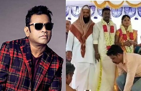 എആർ റഹ്‌മാൻ, വിവാഹ വിഡിയോ സ്ക്രീൻഷോട്ട്