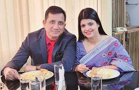 അറസ്റ്റിലായ ഡോ. സം​ഗീത ദത്തയും ഭർത്താവ് ഡോ. വാലിയുൽ ഇസ്ലാമും/ ട്വിറ്റർ