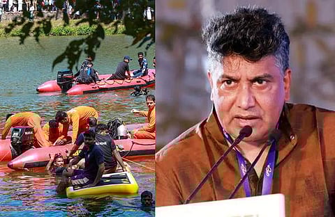 താനൂർ ബോട്ടപകടത്തിൽ രക്ഷാപ്രവർത്തനം നടത്തുന്നു/ ചിത്രം; പിടിഐ, വിഎ ശ്രീകുമാർ/ ഫെയ്സ്ബുക്ക്