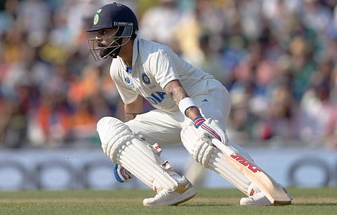 കോ​ഹ്‌ലി ബാറ്റിങിനിടെ/ പിടിഐ