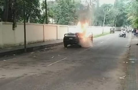 അപകടത്തിന്റെ സിസിടിവി ദൃശ്യം