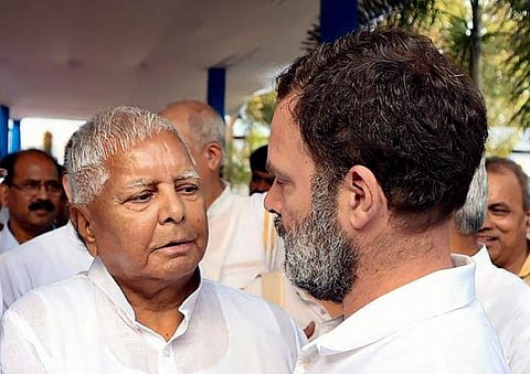 ലാലുവും രാഹുലും/ പിടിഐ