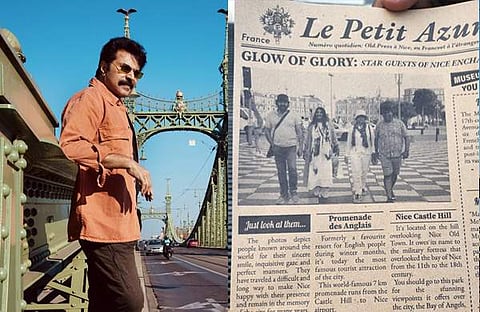 മമ്മൂട്ടി, പിഷാരടി പങ്കുവച്ച പത്രം/ ഫെയ്സ്ബുക്ക്