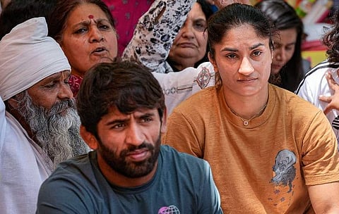 ബജ്റം​ഗ് പുനിയ, വിനേഷ് ഫോ​ഗട്ട്/ പിടിഐ