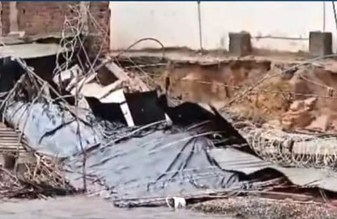 മതിൽ ഇടിഞ്ഞു വീണു നാല് കുട്ടികൾ മരിച്ചു/ ടെലിവിഷൻ സ്ക്രീൻഷോട്ട്