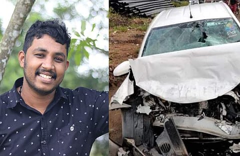 മ​ഹേഷ് കുഞ്ഞുമോൻ, അപകടത്തിൽപെട്ട കാർ/ ഫെയ്‌സ്‌ബുക്ക്