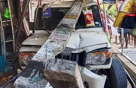 അപകടത്തിന്റെ ദൃശ്യം