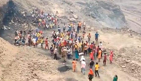 അപകടമുണ്ടായ ഖനിയില്‍ രക്ഷാ പ്രവര്‍ത്തനം പുരോഗമിക്കുന്നു/വിഡിയോ ദൃശ്യം