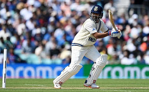 രഹാനെയുടെ ബാറ്റിങ്/ ട്വിറ്റർ