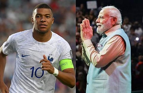 എംബാപ്പെ, നരേന്ദ്ര മോദി