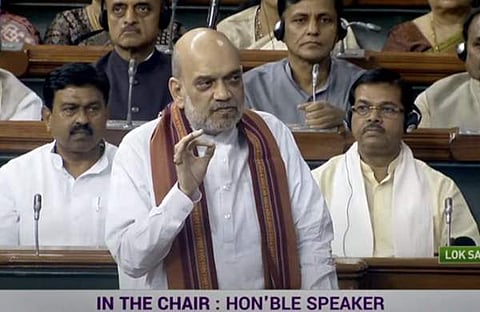 അമിത് ഷാ ലോക്സഭയിൽ സംസാരിക്കുന്നു/ എഎൻഐ