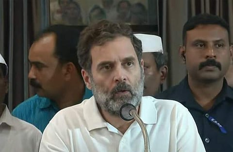 അനുസ്മരണ യോഗത്തില്‍ രാഹുല്‍ സംസാരിക്കുന്നു/വീഡിയോ സ്‌ക്രീന്‍ഷോട്ട്