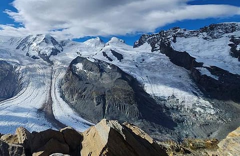 സ്വിറ്റ്‌സർലാൻഡിലെ മാറ്റർഹോൺ മഞ്ഞുമല/ ട്വിറ്റർ