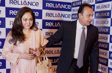 അനിൽ അംബാനിക്കൊപ്പം ടീന അംബാനി, പിടിഐ