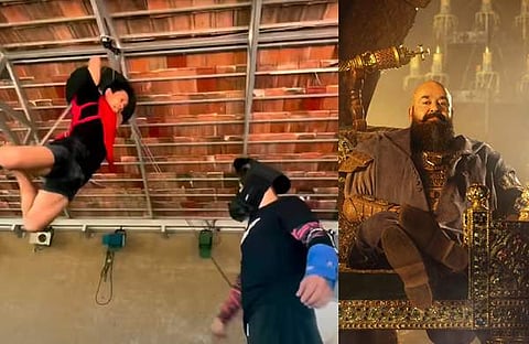 ബറോസിലെ സംഘട്ടന രം​ഗം/ വിഡിയോ സ്ക്രീൻഷോട്ട്, ബറോസ് പോസ്റ്റർ