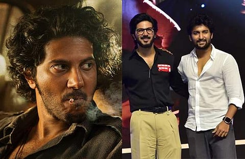 കിം​ഗ് ഓഫ് കൊത്തയുടെ പ്രമോഷൻ ചടങ്ങിനെത്തിയ നാനിക്കൊപ്പം ദുൽഖർ/ ഫെയ്സ്ബുക്ക്