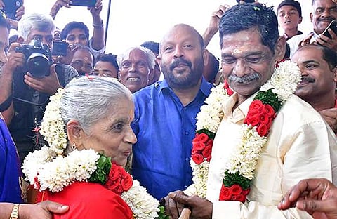 ലക്ഷ്മി അമ്മാളിന്റെയും കൊച്ചനിയന്റെയും വിവാഹം