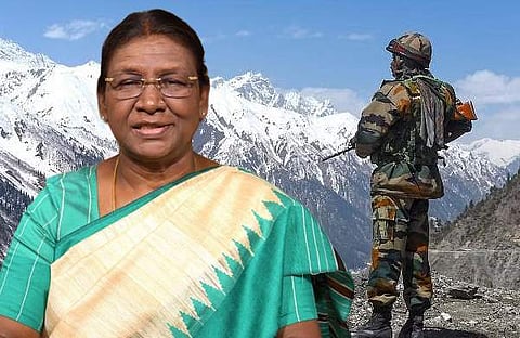രാഷ്ട്രപതി ദ്രൗപദി മുര്‍മു, ഇന്ത്യന്‍ സൈനികന്‍
