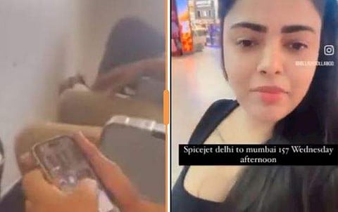 യുവതി പങ്കുവച്ച വീഡിയോയില്‍ നിന്ന്