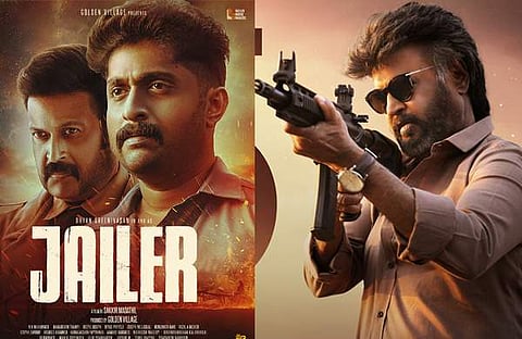 മലയാളം ജയിലറിന്റെ പോസ്റ്റർ, ജയിലറിൽ രജനീകാന്ത്