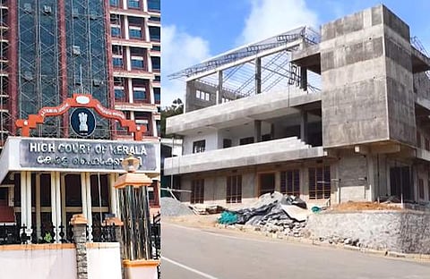 ഹൈക്കോടതി, നിർമ്മാണം നടക്കുന്ന സിപിഎം ഓഫീസ് / ടിവി ദൃശ്യം