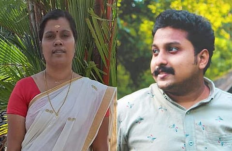 കൊല്ലപ്പെട്ട സുജിത, പ്രതി വിഷ്ണു/ ടിവി ദൃശ്യം