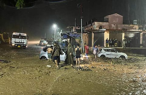 ഋഷികേശിലുണ്ടായ വെള്ളക്കെട്ട്/ പിടിഐ