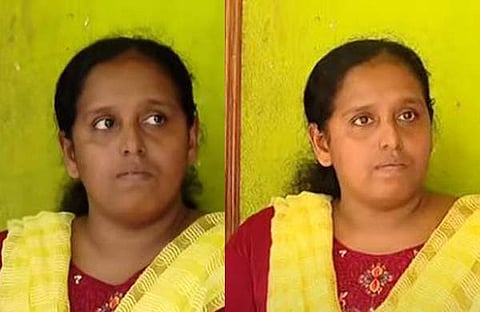 ലിജിമോള്‍ മാധ്യമങ്ങളോടു സംസാരിക്കുന്നു/'ടിവി ദൃശ്യം