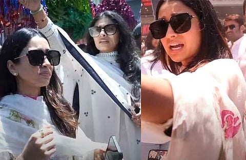 കിം​ഗ് ഓഫ് കൊത്ത കാണാൻ ദുൽഖറിന്റെ ഭാര്യയും സഹോദരിയും എത്തിയപ്പോൾ/ വിഡിയോ സ്ക്രീൻഷോട്ട്