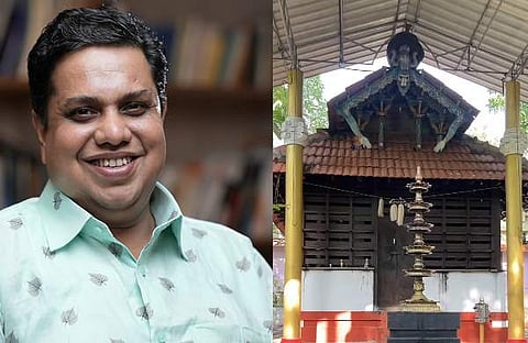 എഎന്‍ ഷംസീര്‍- കാരാല്‍തെരു ഗണപതി ക്ഷേത്രം