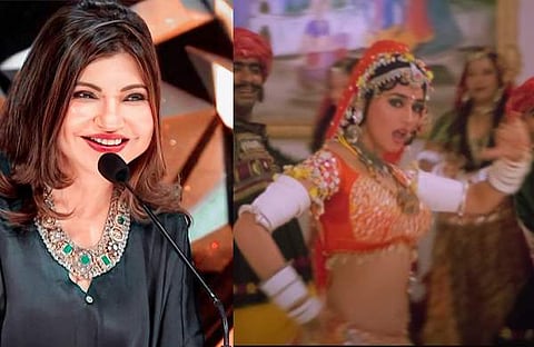 അൽക്ക യാഗ്നിക്/ ഇൻസ്റ്റ​ഗ്രാം, മാധുരി ദീക്ഷിത്/ വിഡിയോ സ്ക്രീൻഷോട്ട്