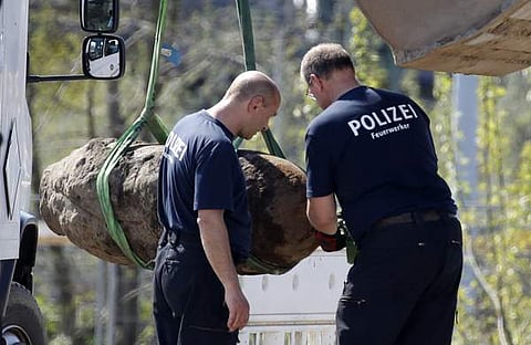 ജര്‍മനിയില്‍ കണ്ടെത്തിയ ബോംബ്/എഎഫ്പി