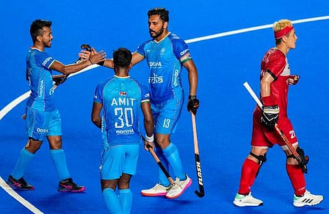 ഇന്ത്യൻ ടീമിന്റെ ആഹ്ലാദം/ പിടിഐ