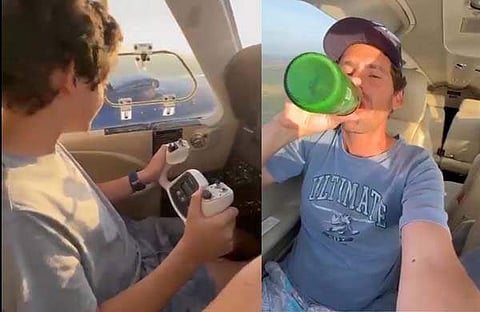 11കാരൻ വിമാനം പറത്തുന്നു/ വിസി‍യോ സ്ക്രീൻഷോട്ട്