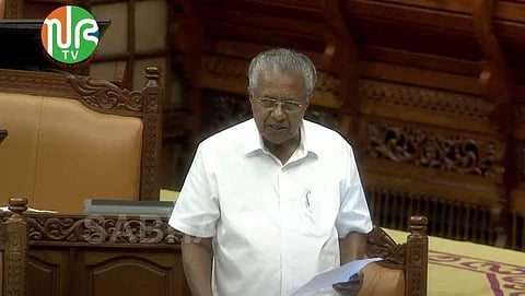 മുഖ്യമന്ത്രി പിണറായി വിജയന്‍ നിയമസഭയില്‍ സംസാരിക്കുന്നു/ സഭ ടിവി വീഡിയോ സ്‌ക്രീന്‍ഷോട്ട്